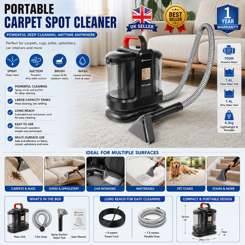 Portable carpet spot - spot, cleaner